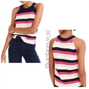 J.Crew point sir stripe tank sweater xxs
